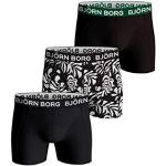 Boxers Björn Borg blancs en microfibre en lot de 3 Taille L classiques pour homme en promo 