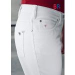 Pantalons taille basse blancs stretch Taille XXS look fashion pour femme 
