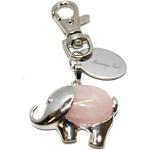 BR508K Porte-clés en forme d'éléphant en pierre rose avec pochette cadeau Inscription Mummys Girl, rose, Standard, Breloque