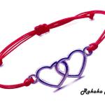 Bracelets coeur rouges pour femme 