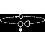 Bracelets de perles Edenly Abondance blancs à perles 9 carats pour femme en promo 