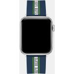 Bracelets de montre Guess Apple bleus en silicone 
