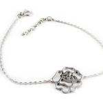 Bracelet Argent "Rosa Romantica" Blanc