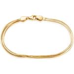 Bracelets à mailles Histoire d'Or dorés en or jaune à motif serpents pour femme 