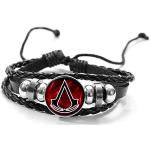 Bracelets argentés en métal fantaisie Assassin's Creed look fashion 