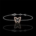 Bracelets Edenly Balade Imaginaire à motif papillons en or rose pour femme en promo 