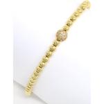 Bracelets pour la fête des mères bronze en or à perles fantaisie 14 carats look fashion 