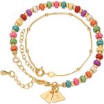 Bracelets de perles dorés en plaqué Or à perles personnalisés pour femme 