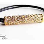 Bracelets en argent argentés en cristal pour femme 
