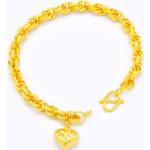 Bracelets breloques jaune sable en or 24 carats pour enfant 