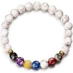 Bracelets porte-bonheurs blancs à perles à motif tigres look fashion pour femme 