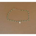 Bracelets de perles verts en verre à perles 