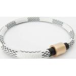 Bracelets cordon blancs en cuir synthétique pour femme 