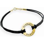 Bracelets cordon dorés en cuir synthétique pour femme 