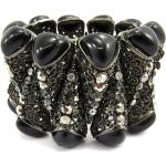 Bracelets noirs en métal fantaisie style bohème 