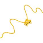 Bracelets breloques de mariage dorés en or 24 carats pour enfant 