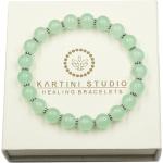 Bracelets de perles vert jade en argent à perles personnalisés pour femme 