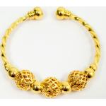 Bracelets manchette dorés en or 24 carats pour enfant 