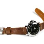 Bracelets de montre gris acier look vintage en cuir pour femme 