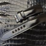 Bracelets de montre noirs en cuir 