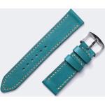 Bracelets de montre gris acier en cuir 