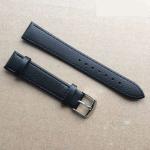 Bracelets de montre gris acier look fashion en cuir 