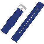 Bracelets de montre bleues foncé look fashion en silicone pour femme 