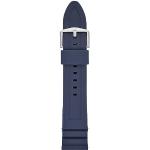 Bracelets de montre Fossil bleus look fashion en silicone pour homme en promo 