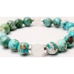 Bracelets de perles vert jade à perles personnalisés pour femme 