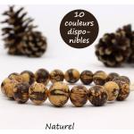 Bracelet De Perles En Bois Naturel Écologique, Bracelet Végétalien Pour Hommes Et Femmes, 10 Couleurs
