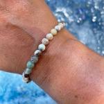 Bracelets de perles turquoise en cristal à perles personnalisés style ethnique 