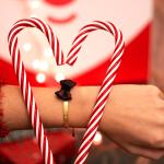 Bracelets porte-bonheurs pour fêtes de Noël à perles fait main 
