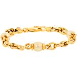 Bracelets de perles jaunes en or à perles 18 carats seconde main 
