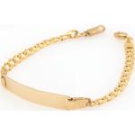 Bracelets en or dorés en or jaune personnalisés classiques pour femme 