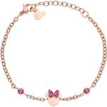 Bracelets roses en acier en acier Mickey Mouse Club pour fille 