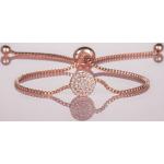 Bracelets gris plomb en or rose fantaisie 18 carats pour femme 