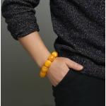 Bracelets de perles à perles en ambre look fashion pour femme 