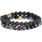 Bracelets de perles Lucléon multicolores en silicone à perles pour homme 