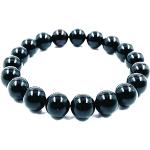 Bracelets de perles noirs à perles en ambre look fashion pour femme 