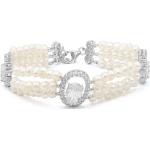 Bracelets Juwelo blancs en argent à perles fantaisie pour femme en promo 