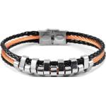 Bracelets Fort Tempus multicolores en cuir en acier pour homme en promo 