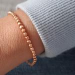 Bracelets de perles orange à perles pour femme 