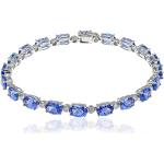 Bracelets bleus en or blanc 10 carats pour femme 