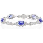 Bracelets Juwelo bleus en or blanc pour femme en promo 