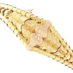 Bracelets roses en velours à motif serpents en or rose 18 carats 