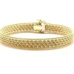 Bracelets en or dorés en or 14 carats fait main pour femme 