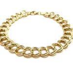 Bracelets en or dorés en or 14 carats fait main pour femme 