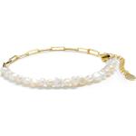 Bracelets de perles de mariage argentés en or à perles 18 carats 