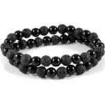 Bracelets de perles Fort Tempus noirs à perles pour homme 