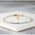 Bracelets de perles argentés en argent à perles personnalisés 